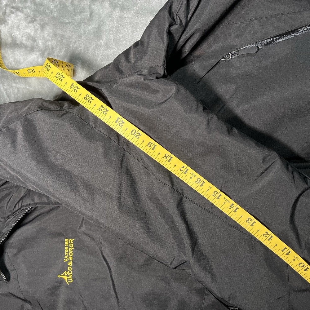 Moerdeng Jacket Men Size Medium Snow Coat Warm Ski Waterproof Outerwear Black - Picture 5 of 7